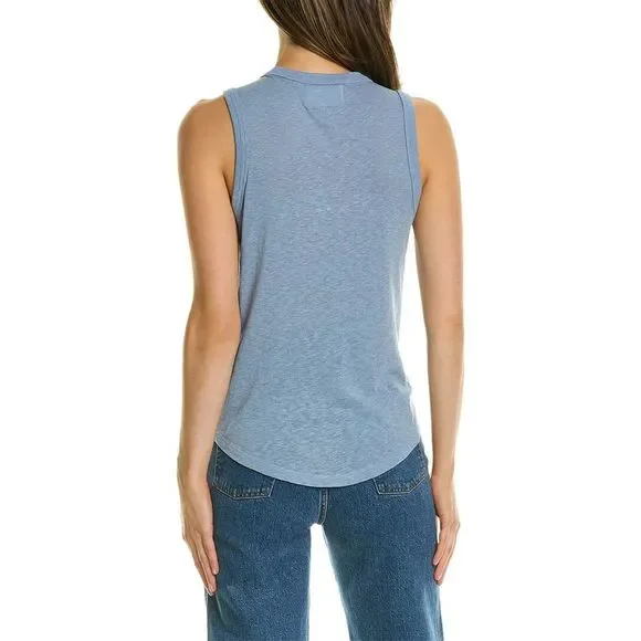 Sol Angeles Womens  Eco Slub Tank, Blue - Picture 2 of 6